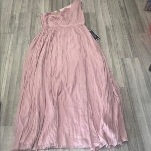 J. Crew Mauve One-Shoulder Dress